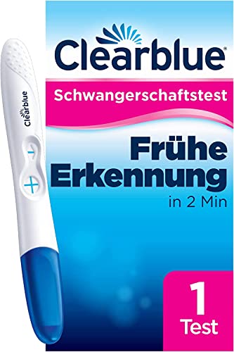 Clearblue Schwangerschaftstest Frühtest digital, Pregnancy Test, 1x Frühschwangerschaftstest / Schwangerschaftsfrühtest mit Wochenbestimmung, Schwangerschaft bestimmen, 25 mIU/ml