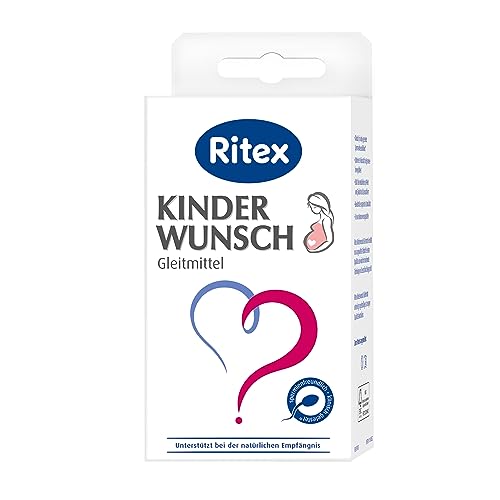 Ritex Kinderwunsch Gleitmittel – spermienfreundliches Gleitgel – 8 x 4 ml