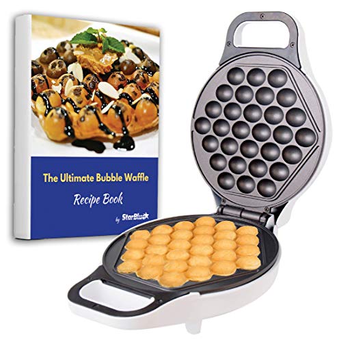 Hong Kong Eier Waffeleisen von StarBlue - Weiß - Hong Kong Stil Eierwaffeln in 5 Minuten, EU-Stecker