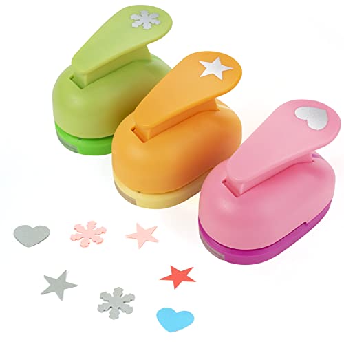 3 Stück Stanzer,Motivlocher Stanzer,Papierstanzer,Motivstanzer