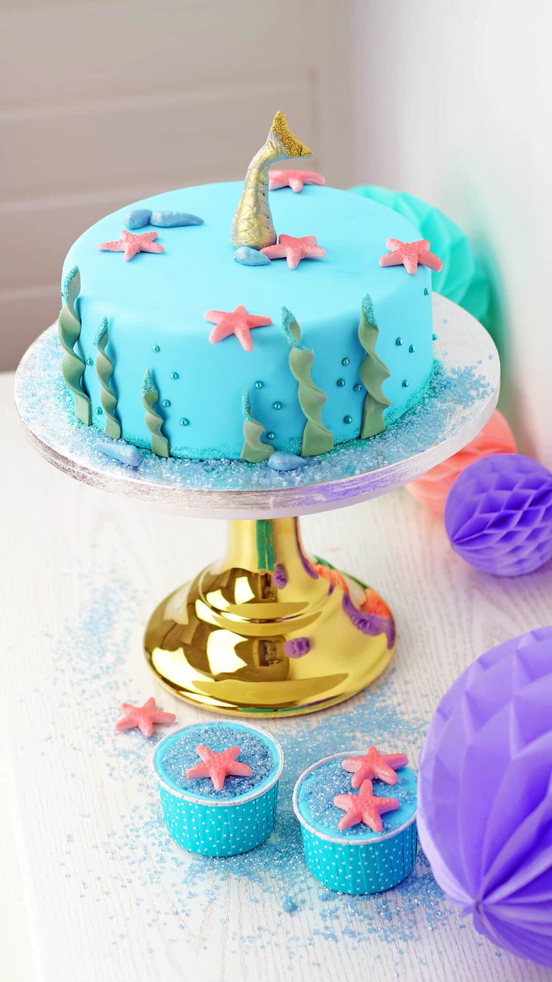 meerjungfrauen party torte pin2
