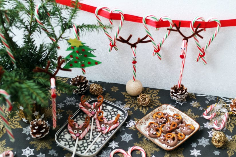 Zuckerstangen-Deko: Last-Minute-Ideen für Weihnachten