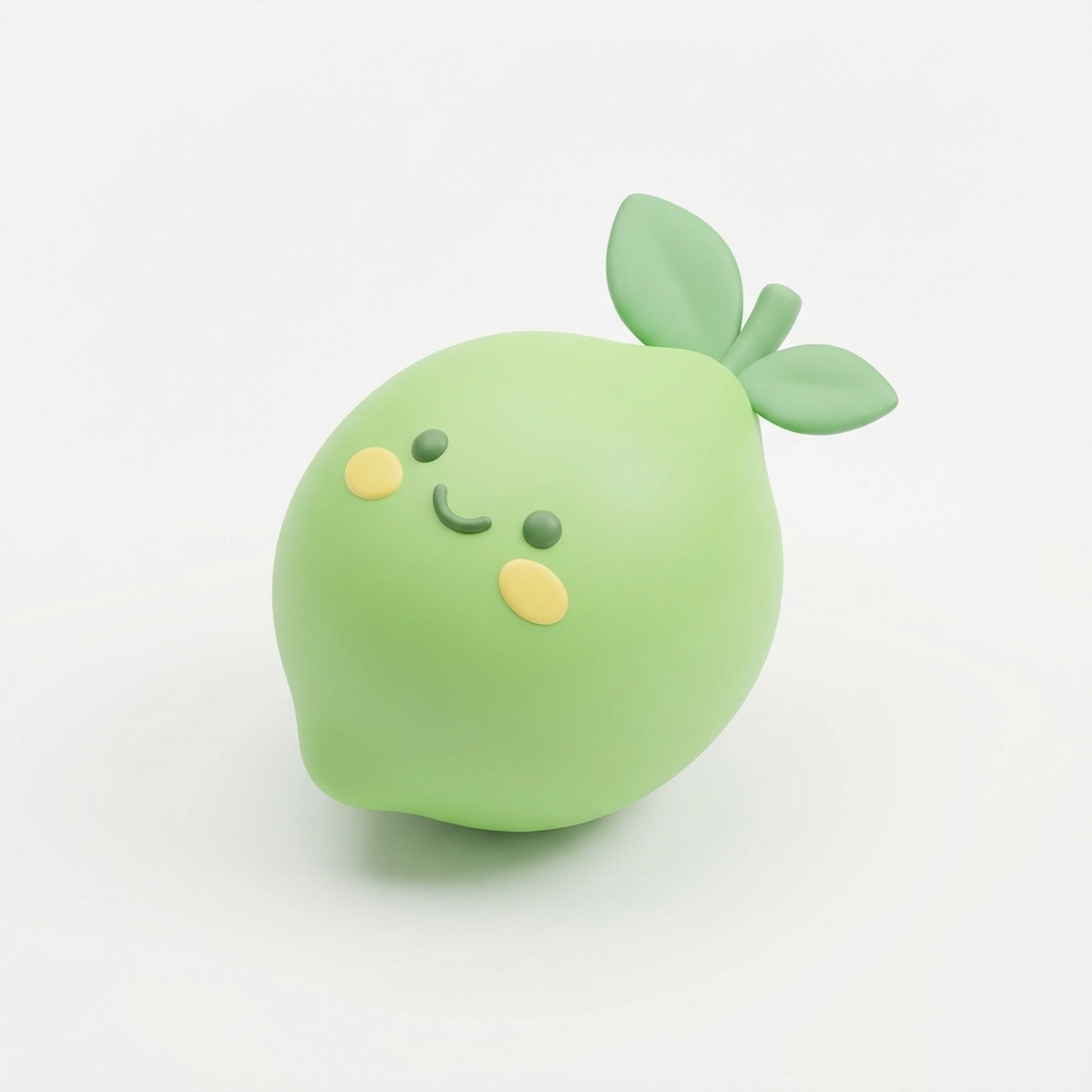 So groß wie ein Limette