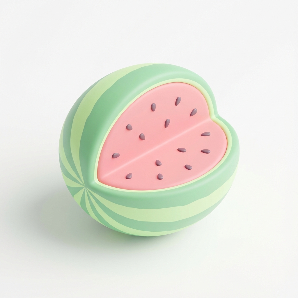 So groß wie ein Wassermelone